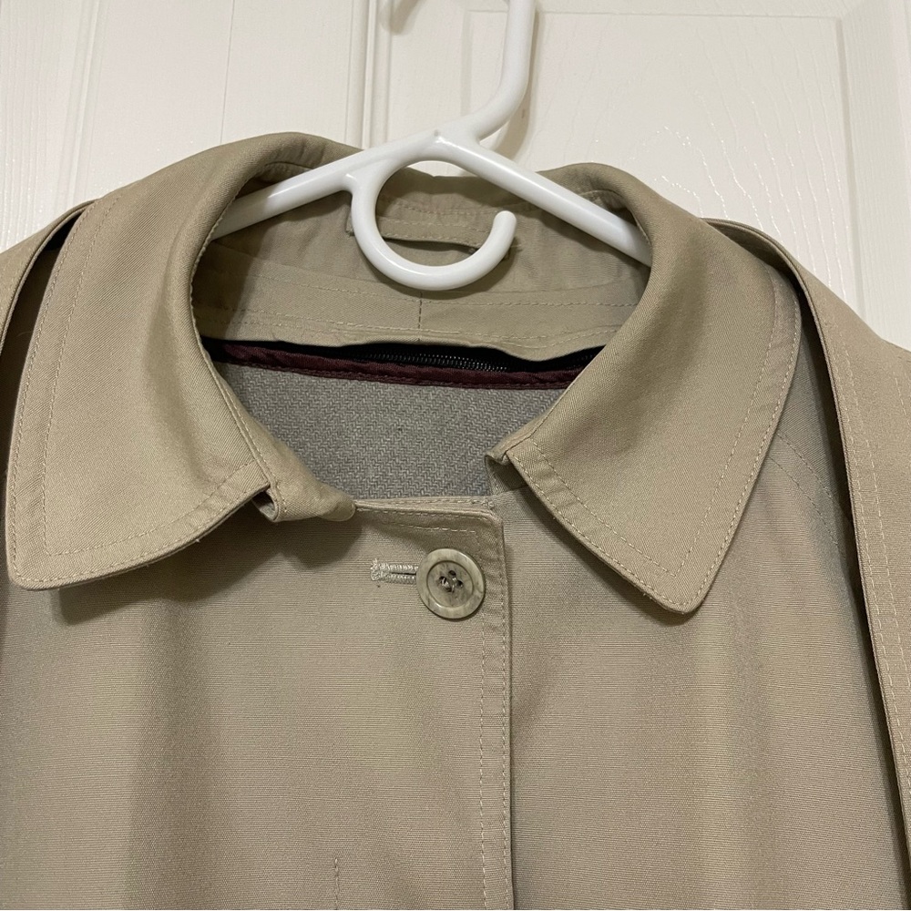 London Fog Beige Trench Coat - Picture 12 of 14